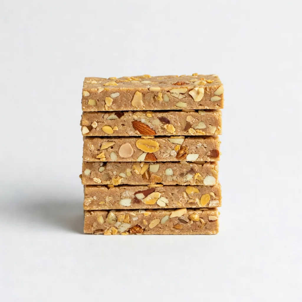 High-protein energy bar with soy protein isolate