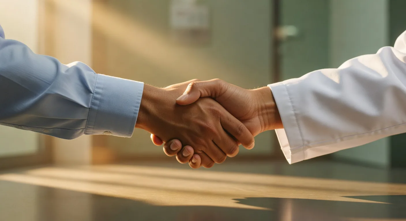 Business partners shaking hands — Fytomax distributor and channel partner programme in India